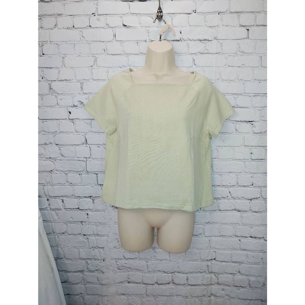 Charter Club Women's Size Large Light Green Blouse